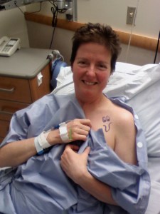 I asked for the smiley. Gotta have fun before getting sliced!