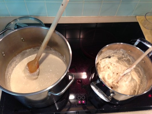 After a few hours. Let's just step it up and double batch the double batches