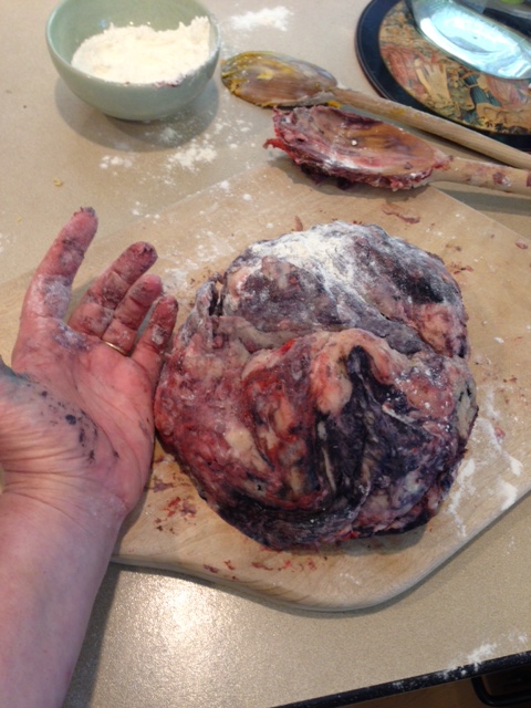 Making play dough is a good metaphor for life. What looks like a sticky mess...